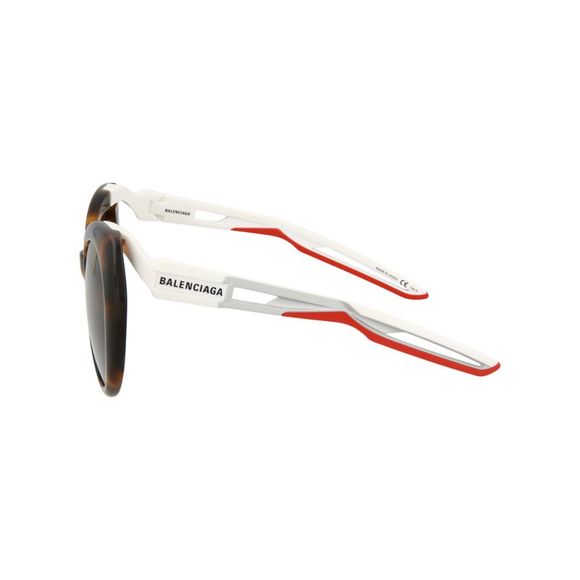 Balenciaga Round-Frame Acetate Sunglasses Brown Womens - Picture 3 of 4